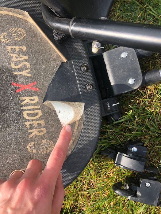 Dostawka do wózka Easy X Rider platformą z siedziskiem