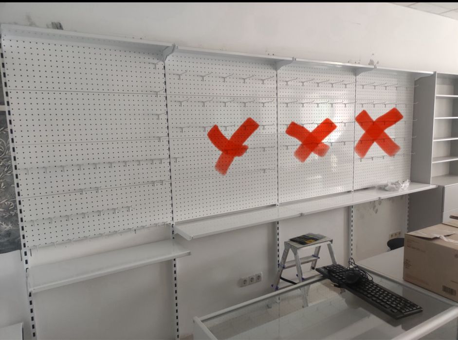 Мебель  торговая,витрины, стеллажи,полки