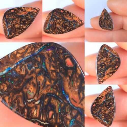 Талисман натуральный австралийский камень опал 6.31 Карат BOULDER Opal