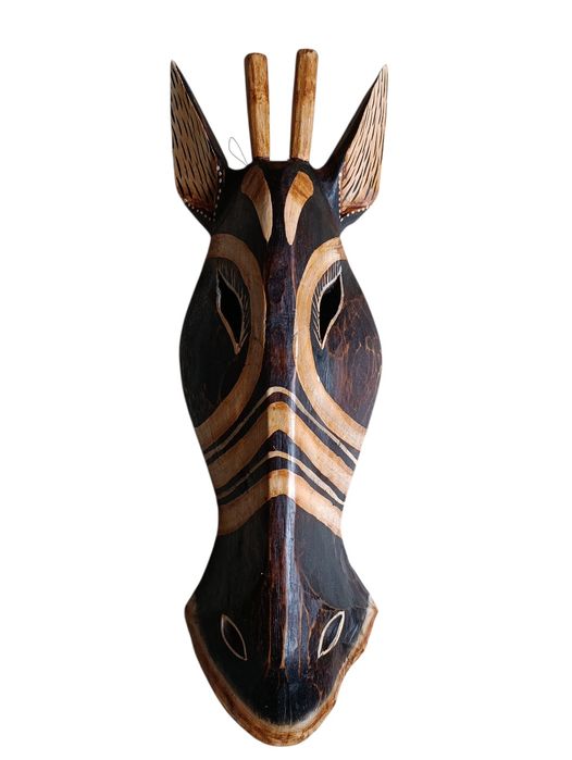 Rzeźba, Maska - Drewno, Rękodzieło 50 cm Indonezja Dekoracja