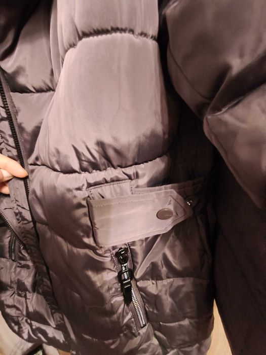Płaszcz damski zimowy CARRY rozmiar XXL/44 fioletowy