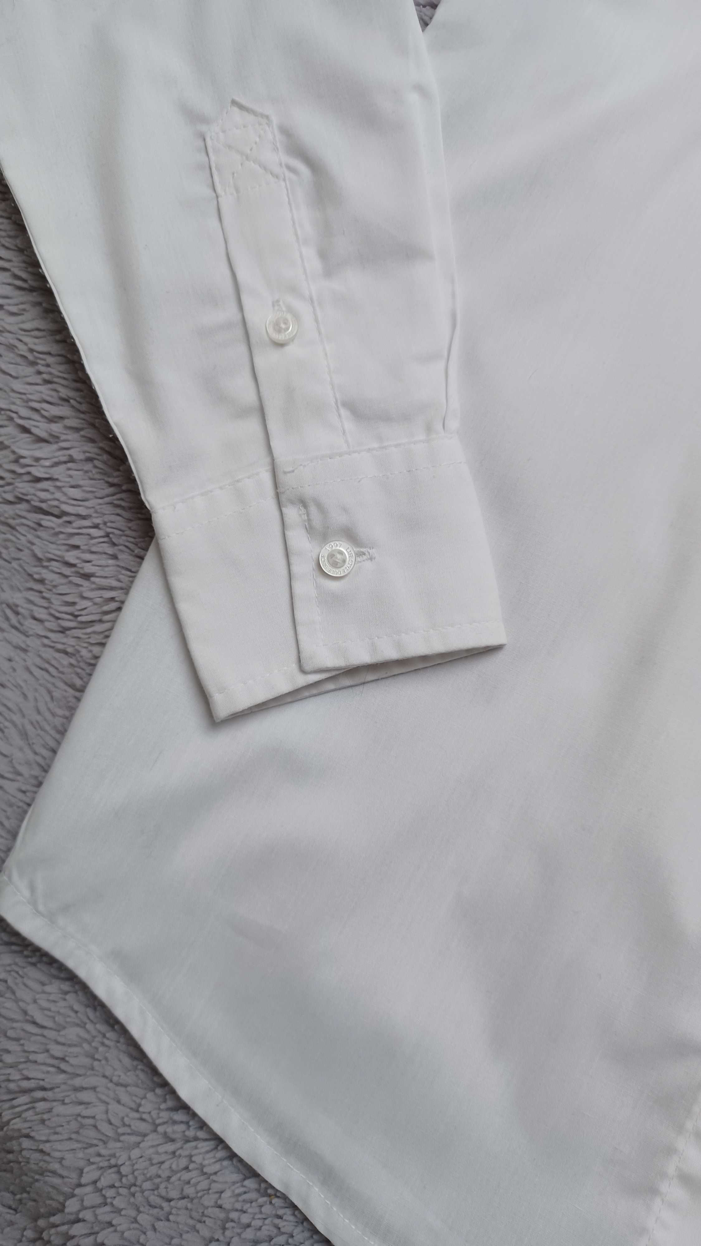 Koszula , elegancka, chłopięca, biała 128 cm