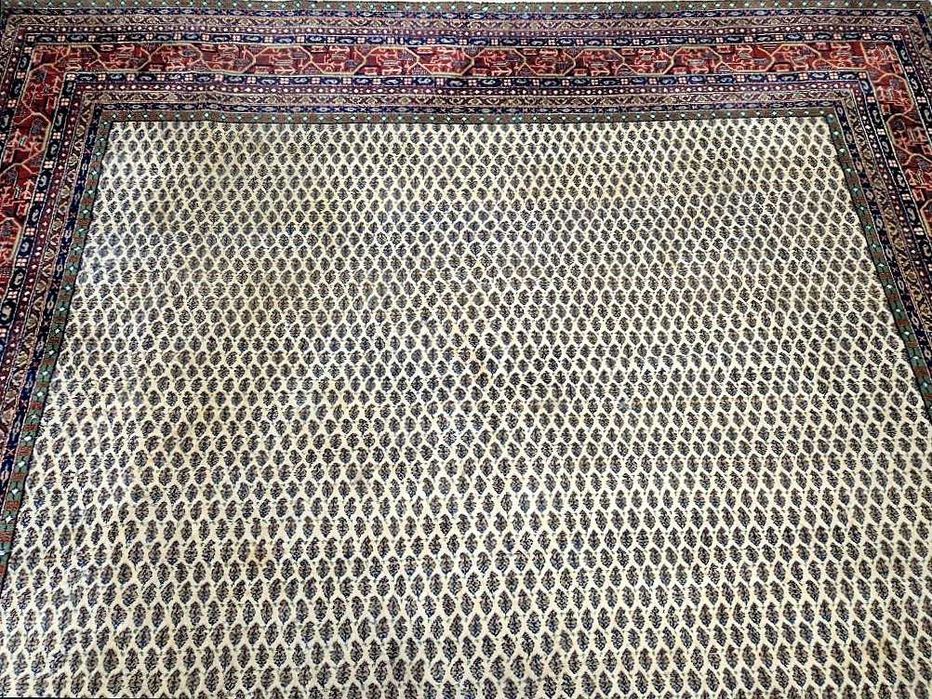 Enorme Tapete Persa SAROUGH MIR - 345cm x 250cm - Lã s/Algodão