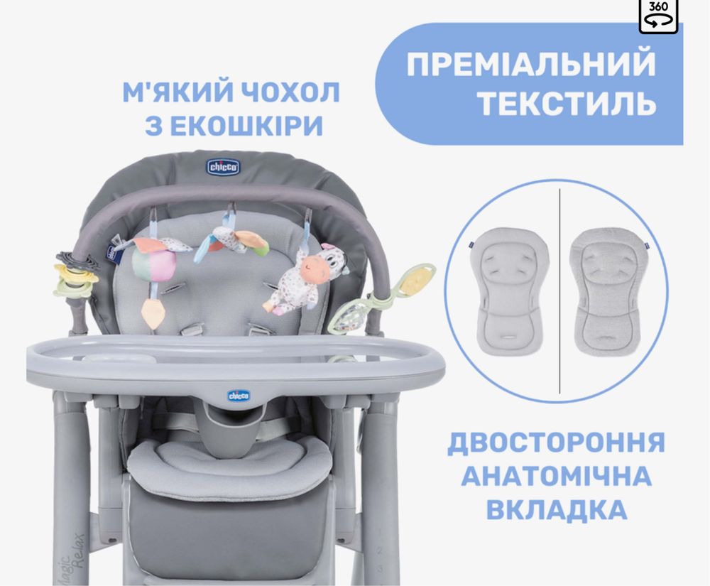 Стульчик для кормления Chicco Polly