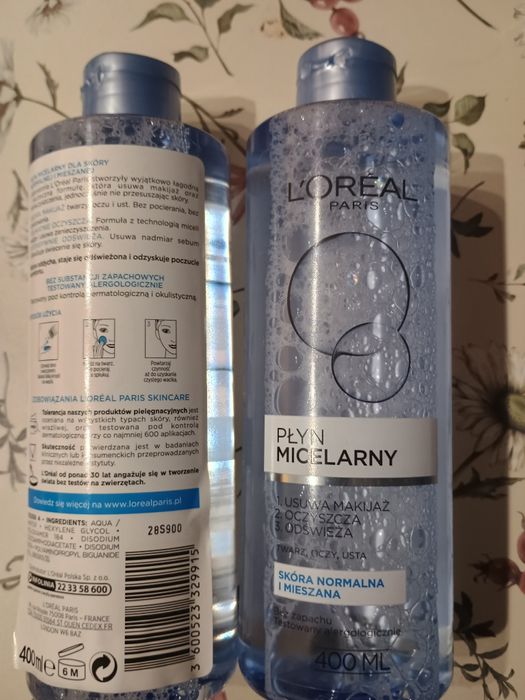 2 sztuki Płynu Micelarnego LOREAL Nowe