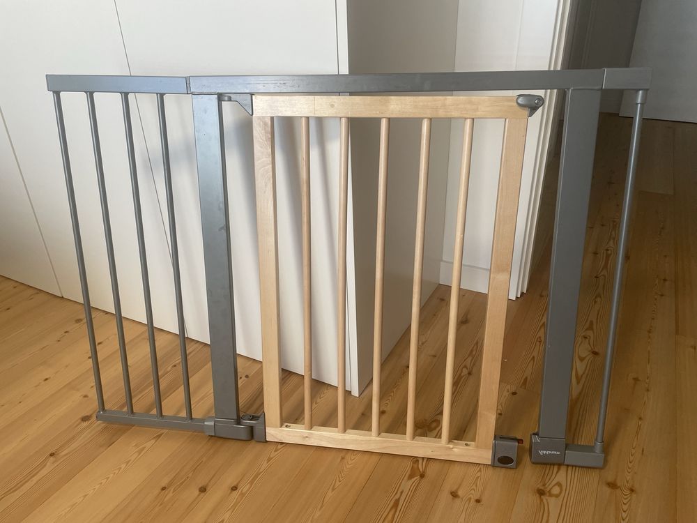 Portal de proteçao de escadas com 2 extensões