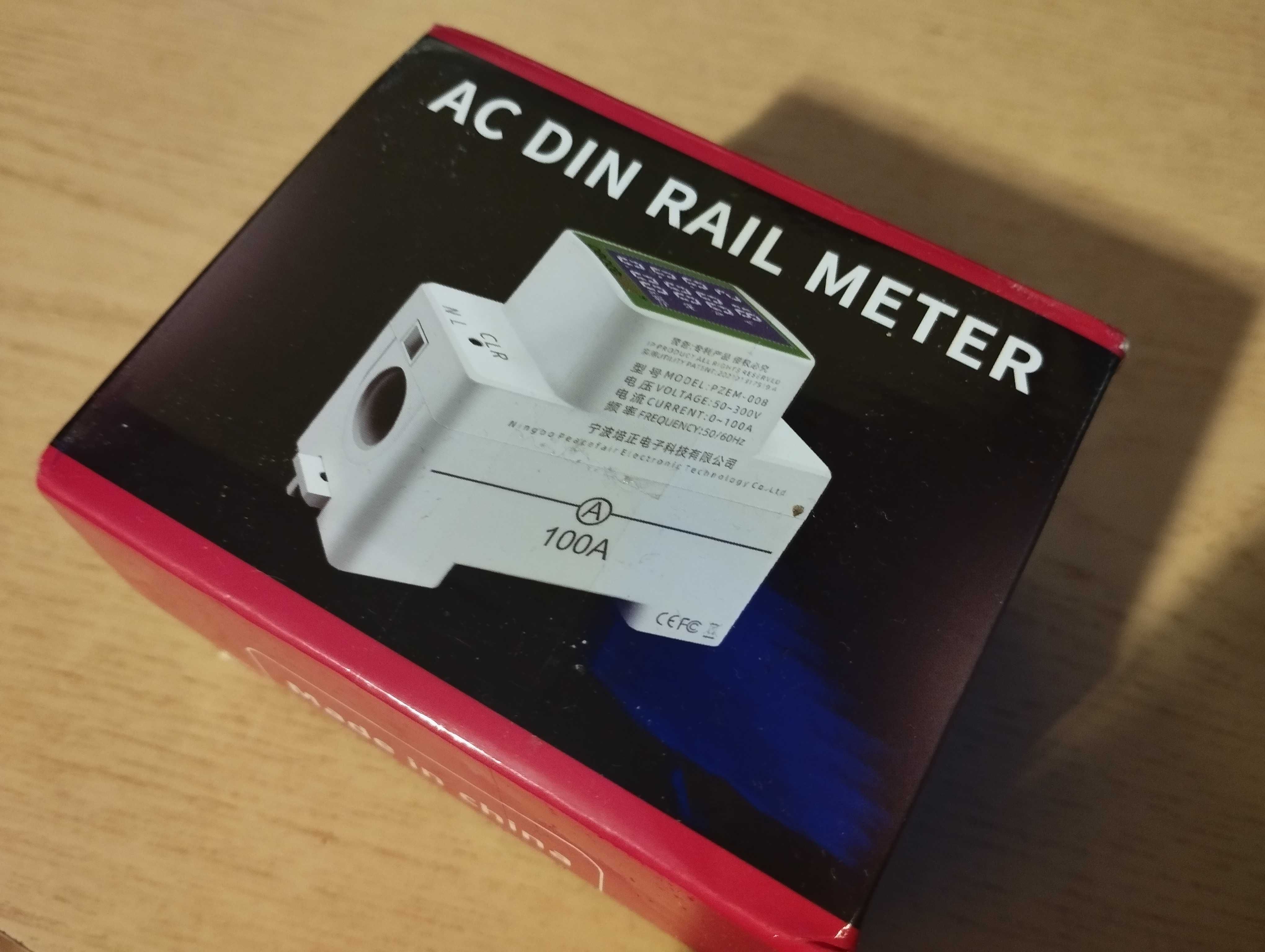 Ватметр AC DIN METER Pzem 008 100A