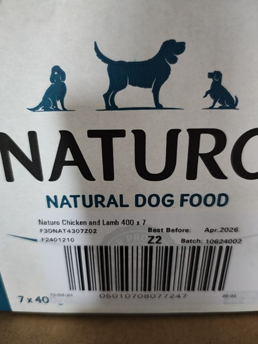 Zestaw 7 tacek Naturo karmy super premium 400 g