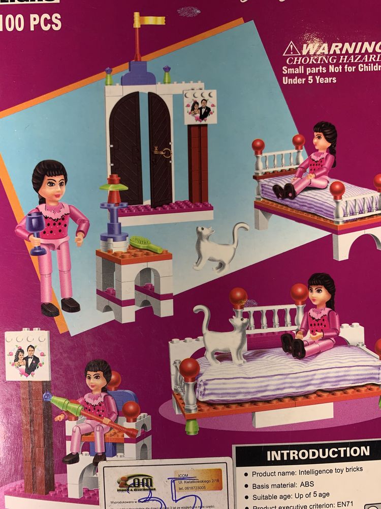 Klocki LIGAO jak LEGO CUDNY zestaw z kotkiem jedyny