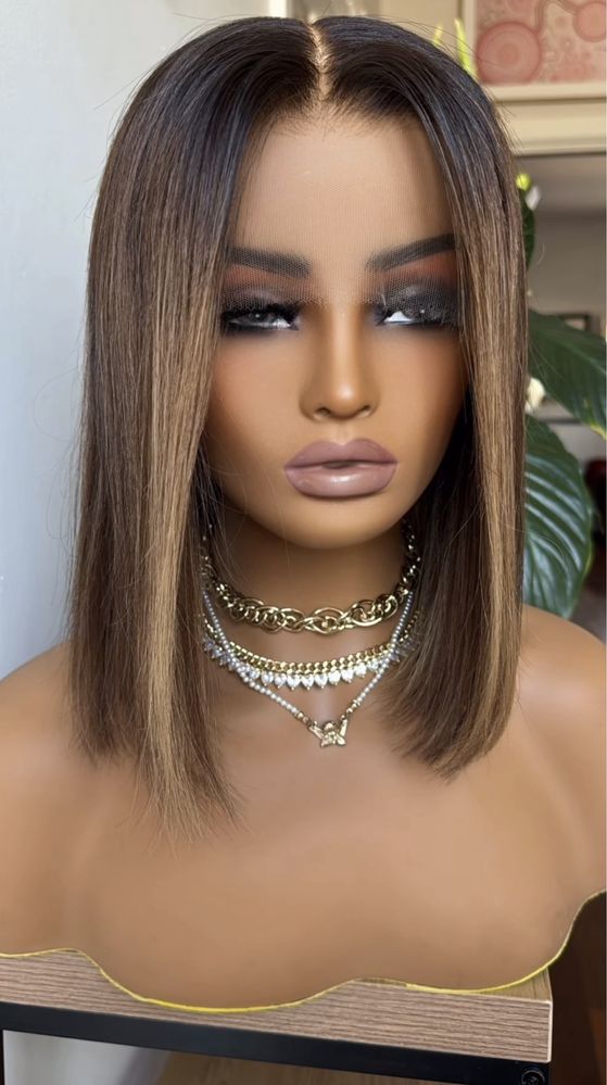 nowa naturalna peruka lace front 100% ludzki wlos na co dzien