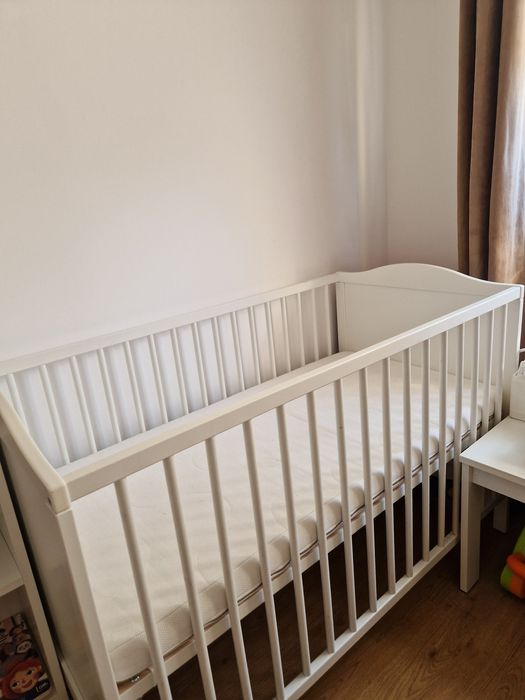 Łóżeczko Smagora Ikea z materacem