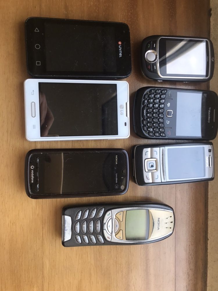 7 telemoveis maioria a funcionarem