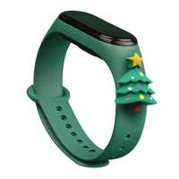 Opaska Strap Xmas Do Xiaomi Mi Band 4 / Mi Band 3 Ciemnozielony