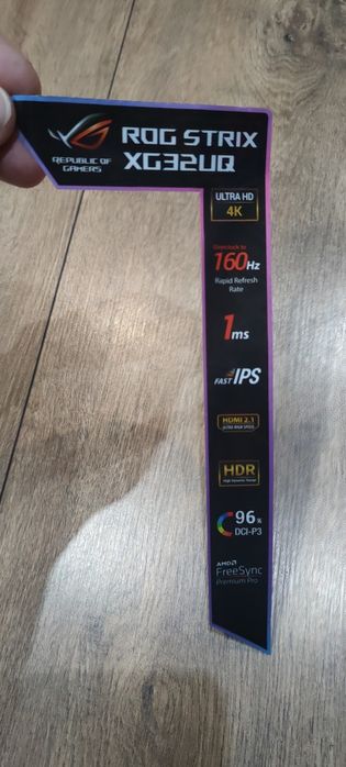 Monitor gamingowy 4k 32" Asus Rog Strix XG32UQ