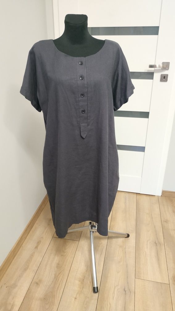 Sukienka lniana oversize Grey Wolf L