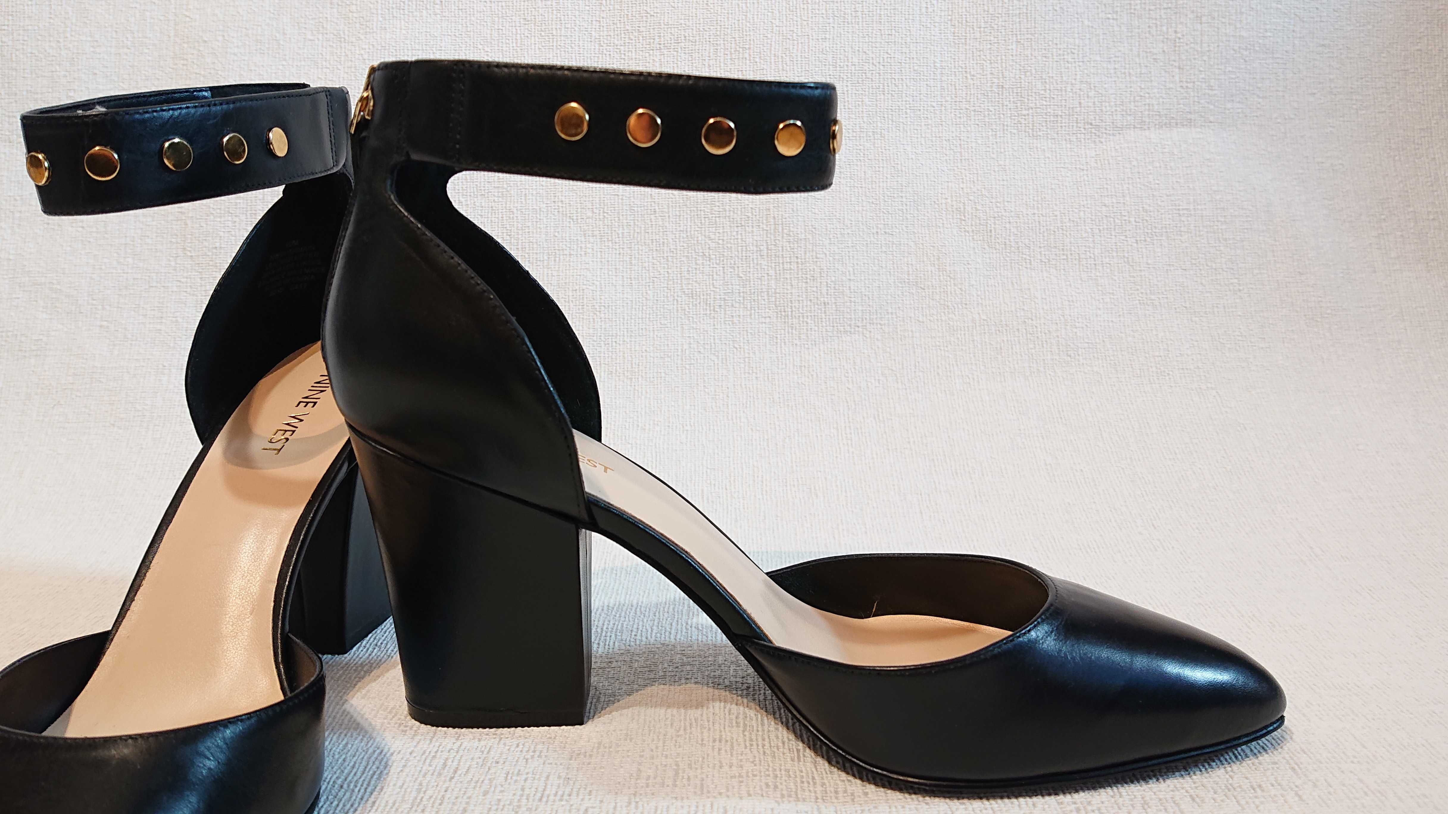 Женские кожаные босоножки Nine West 40 41 туфли сандалии кожа