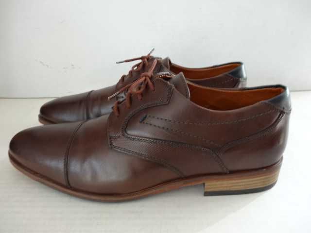 Buty SALAMANDER roz 42 SKÓRA Pantofle Półbuty Męskie