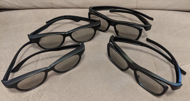 Okulary 3D, używane, sprawne, bdb stan