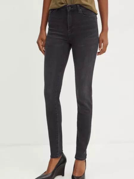 Чорні сірі джинси скіні American Eagle базові котонові стречеві джинсы