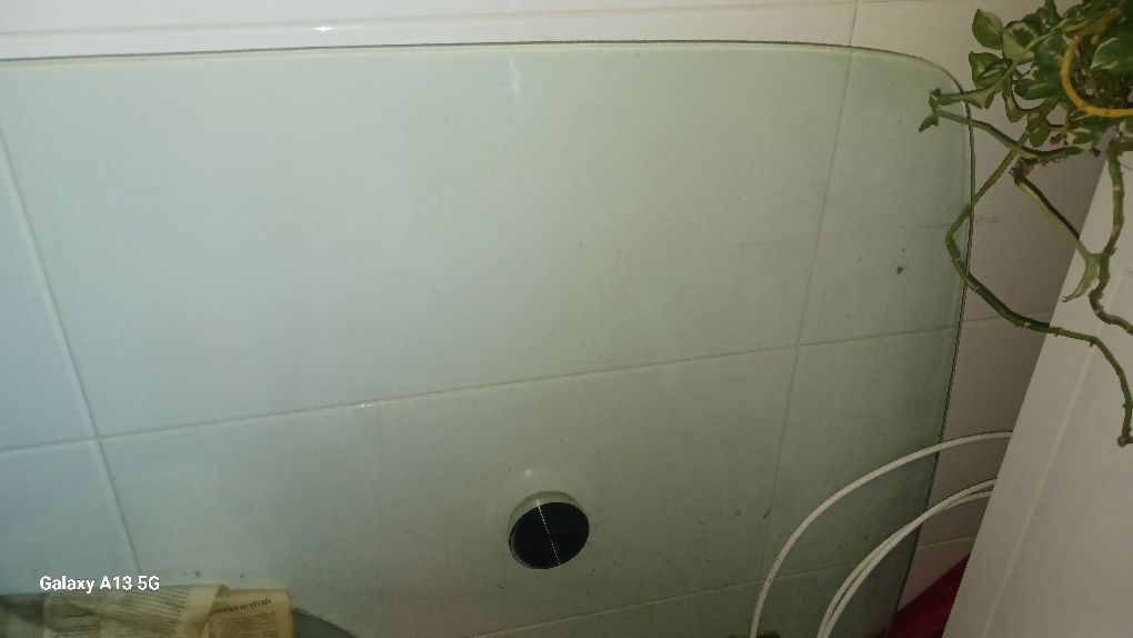 Tampo de mesa em vidro Ovalizada