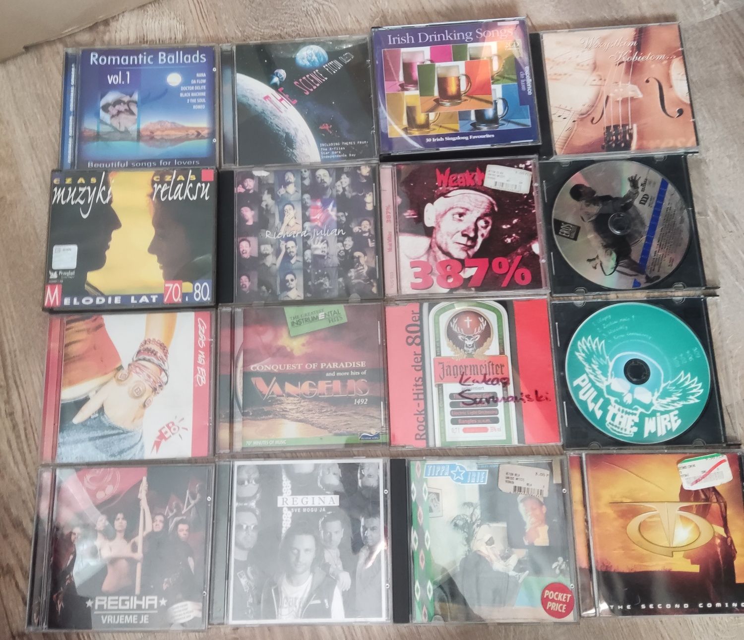 OKAZJA !!! 20 płyt CD !!! Mega zestaw !!! Vangelis Ramazzotti i inne