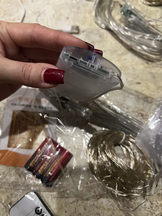 Новорічна гірлянда штора 3/3