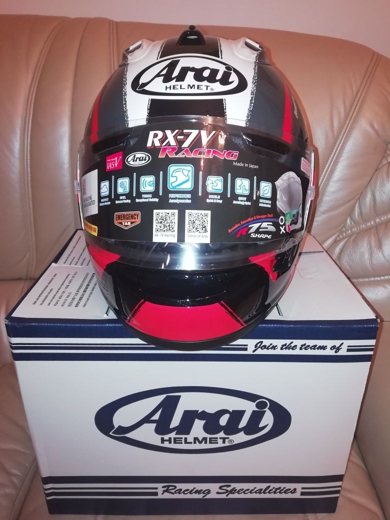 Capacete Arai rx7 V racing sign