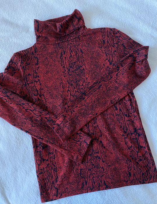 Burgundowy modny golf Zara S