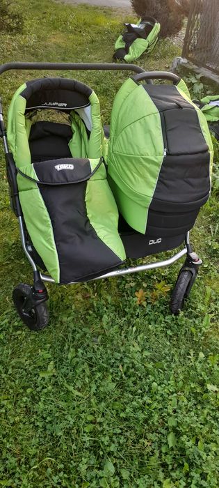 Wózek 2w1 Tako Jumper duo podwójny dla bliźniaków, rok po roku