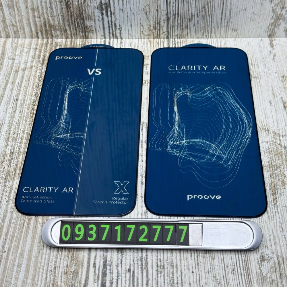 Антибликовое стекло Proove Clarity AR на iPhone 16 Pro Max/ 16 Pro/ 15