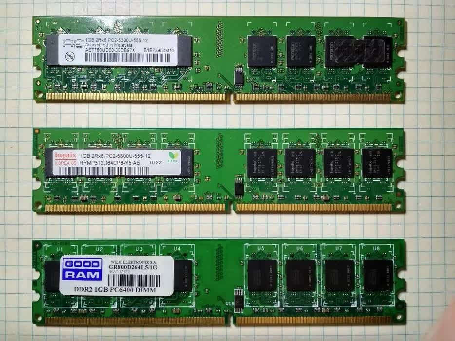 Оперативная память DDR2 1Gb (разные производители и скорости)