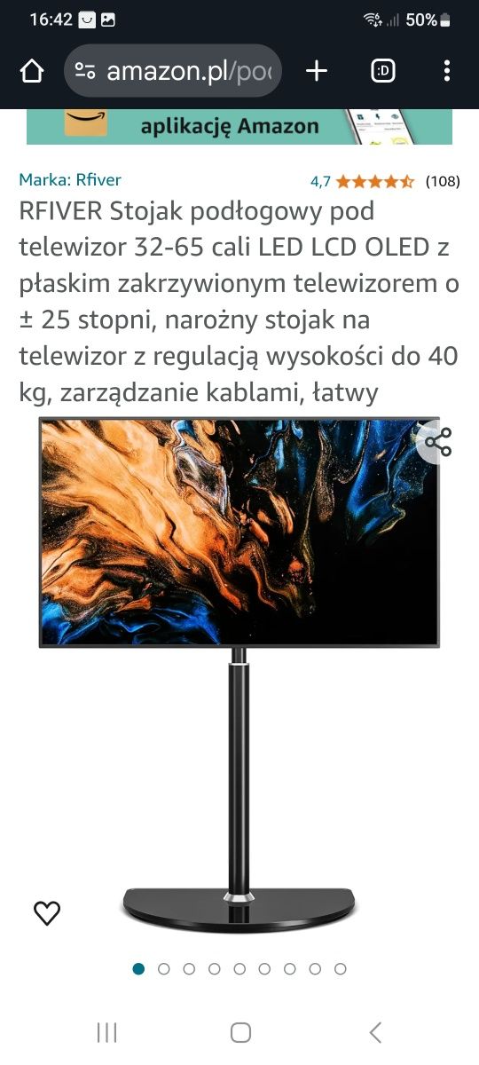Stojaki  podlogowy pod telewizor.