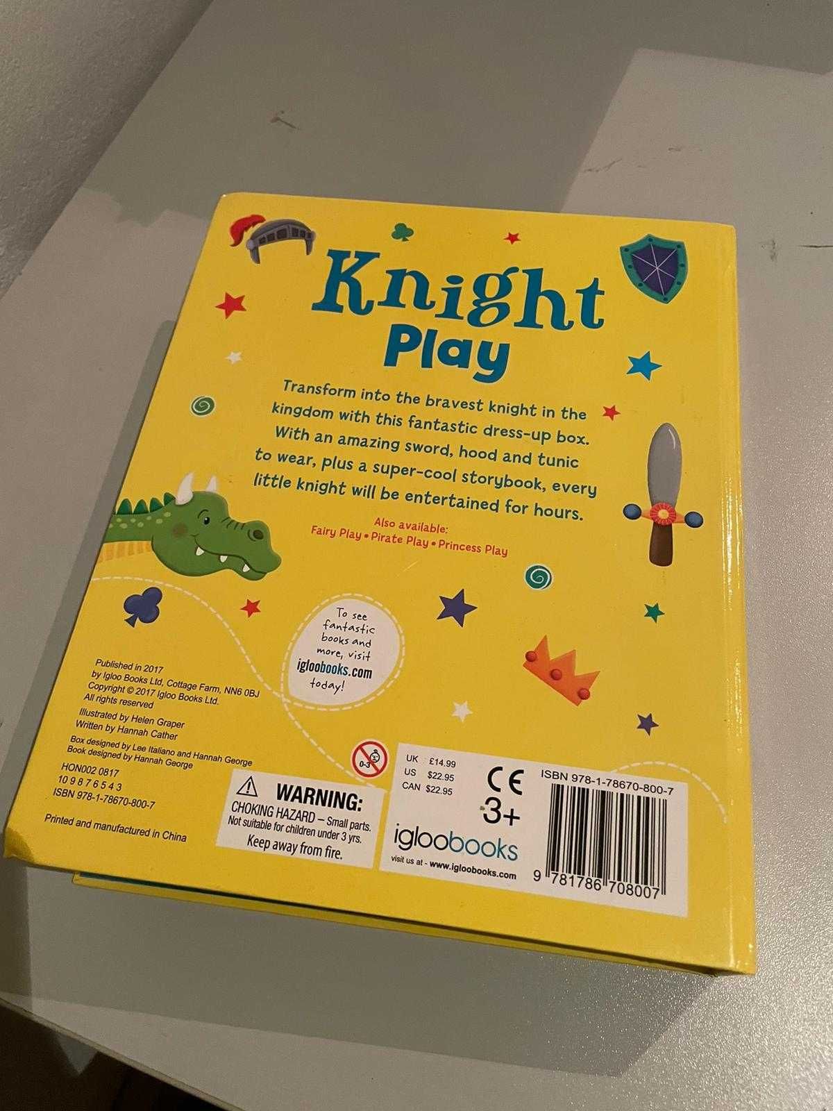 Knight play bajka (po angielsku) + przebranie rycerza dla dziecka