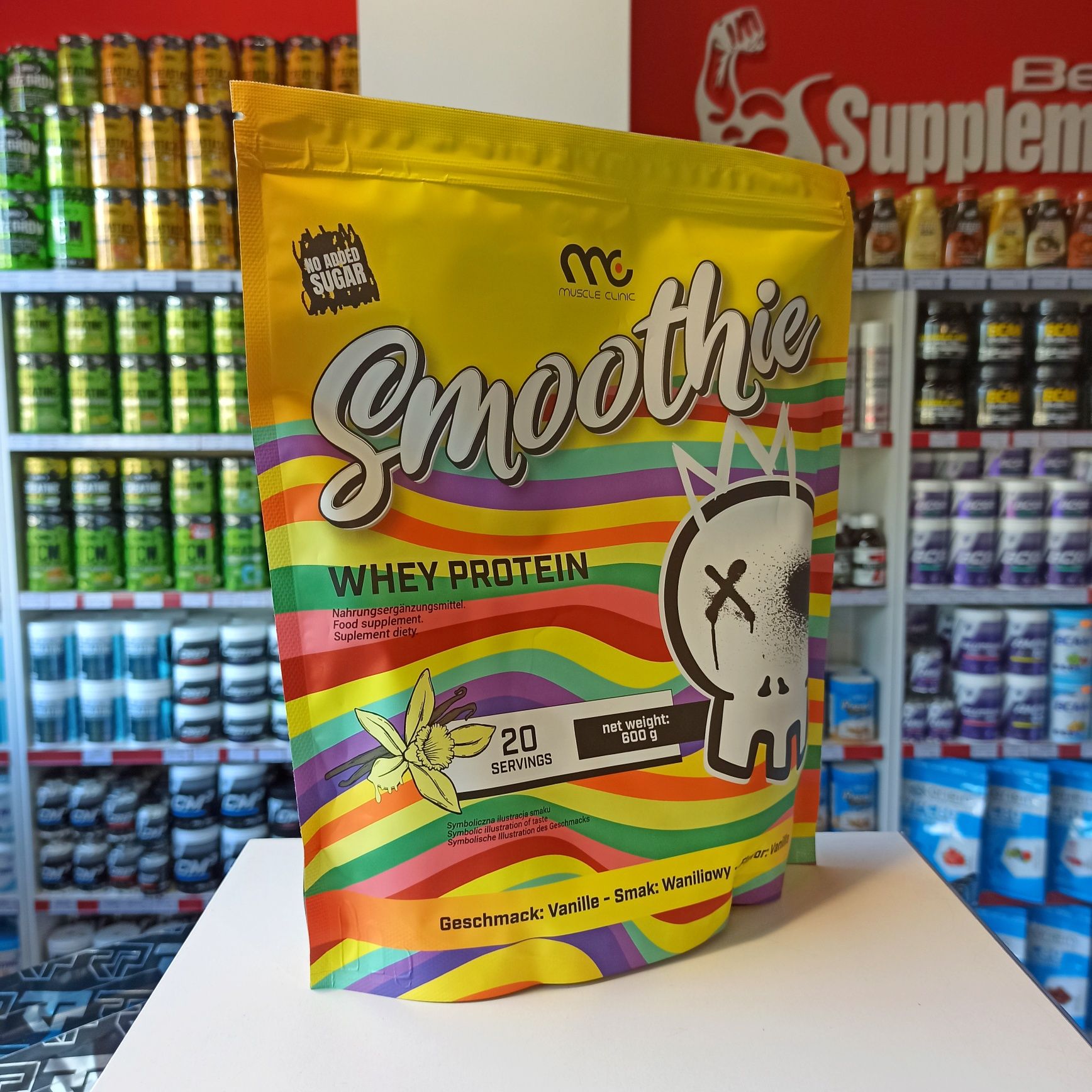 Muscle Clinic Smoothie Whey 600g Szejk Wysokobiałkowy Białko WPC