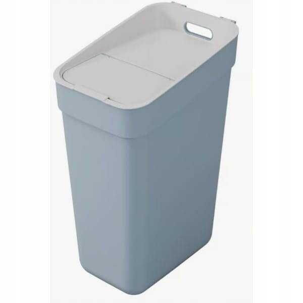 Kosz do segregacji śmieci z klapą do kuchni Curver 30l niebieski