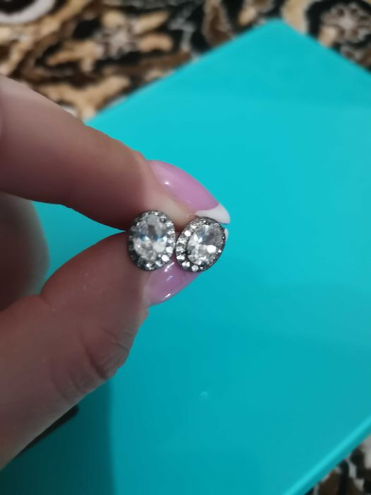 Серьги серебро 925 сережки ювелир срібло цирконій фіаніти