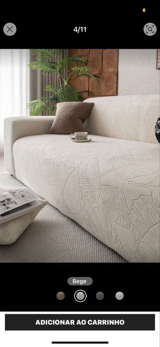 Capa de sofa de 4 lugares