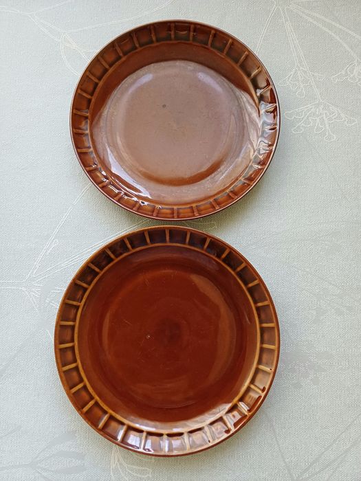 Talerze z porcelitu Pruszków 2szt.