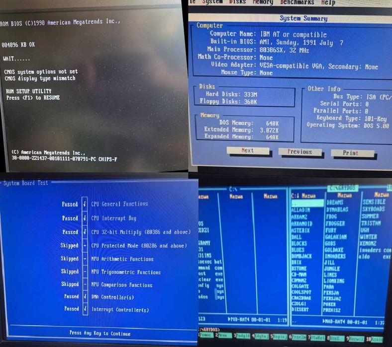 Płyta główna 386sx  Sprawna. Pc Chips M396-Ver1.1