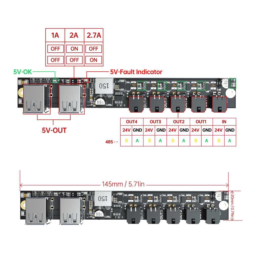 BIGTREETECH Panda Branch USB/AMS для Bambu Lab P1/X1/A1