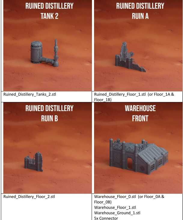 Teren do Warhammer 40000 lub Kill team | Druk3D