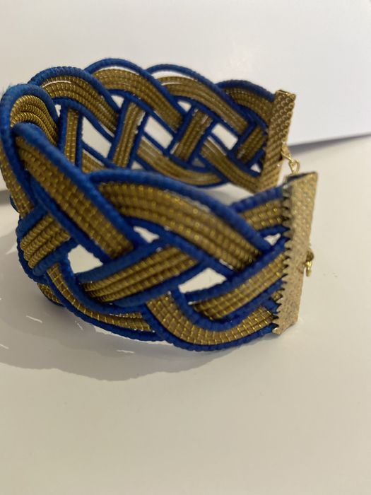 Pulseira de capim dourado