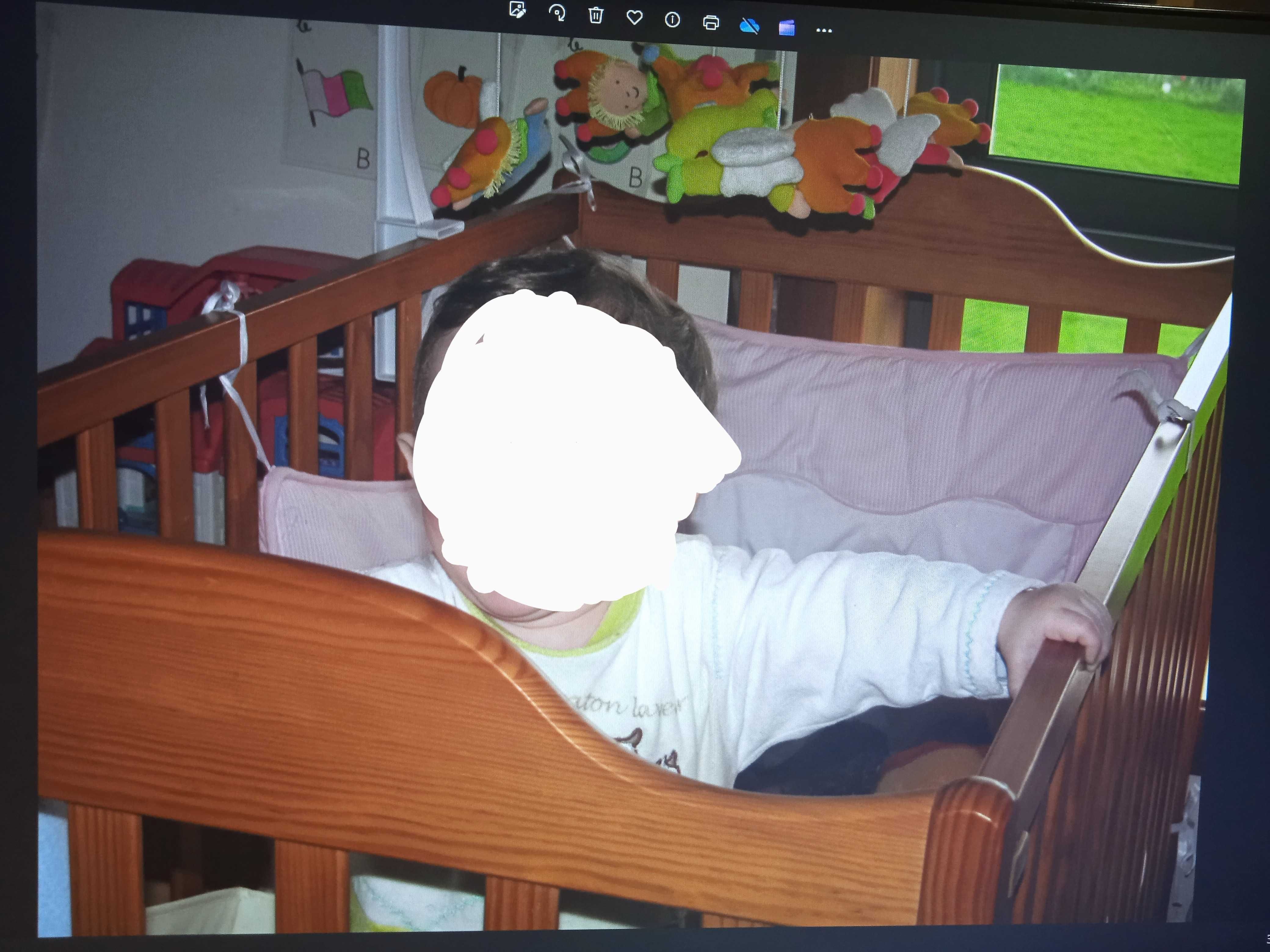 Cama de grades Bebê de madeira