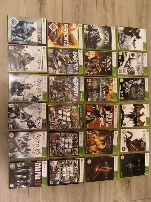 Xbox 360 zestaw wielu Gier