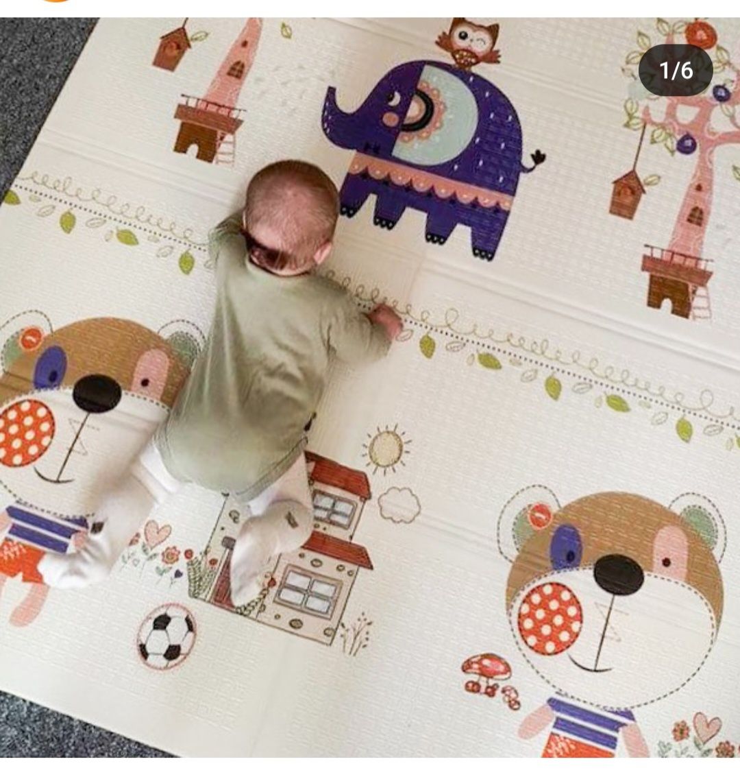 Коврик килимок термо дитячий розвиваючий ігровий мат повзання детский