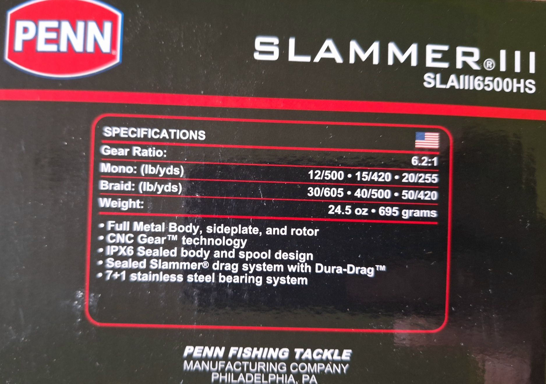 Kołowrotek Penn Slammer III 6500 HS Sum Halibut