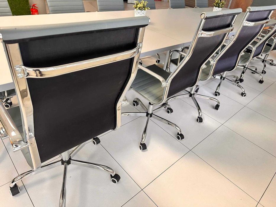 Zestaw 14 Krzeseł Foteli Biurowych Obrotowych Regulacja Wysokości