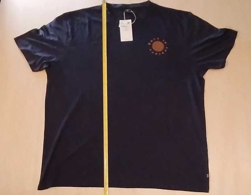 T-shirt azul marinho XXXL Springfield com estampa "Dare to venture"