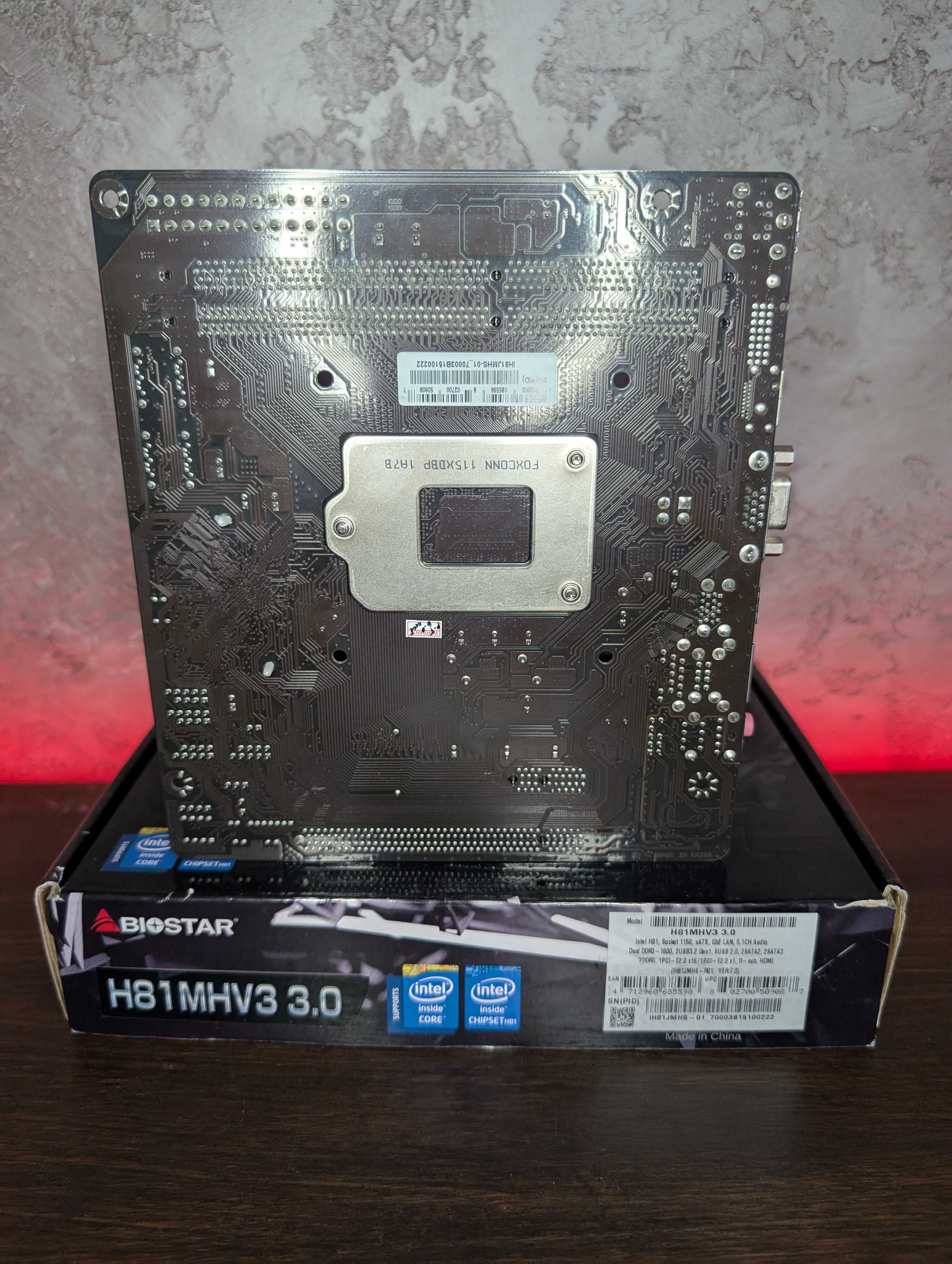 Biostar H81 MHV3 3.0 (1150) 4 покоління Intel