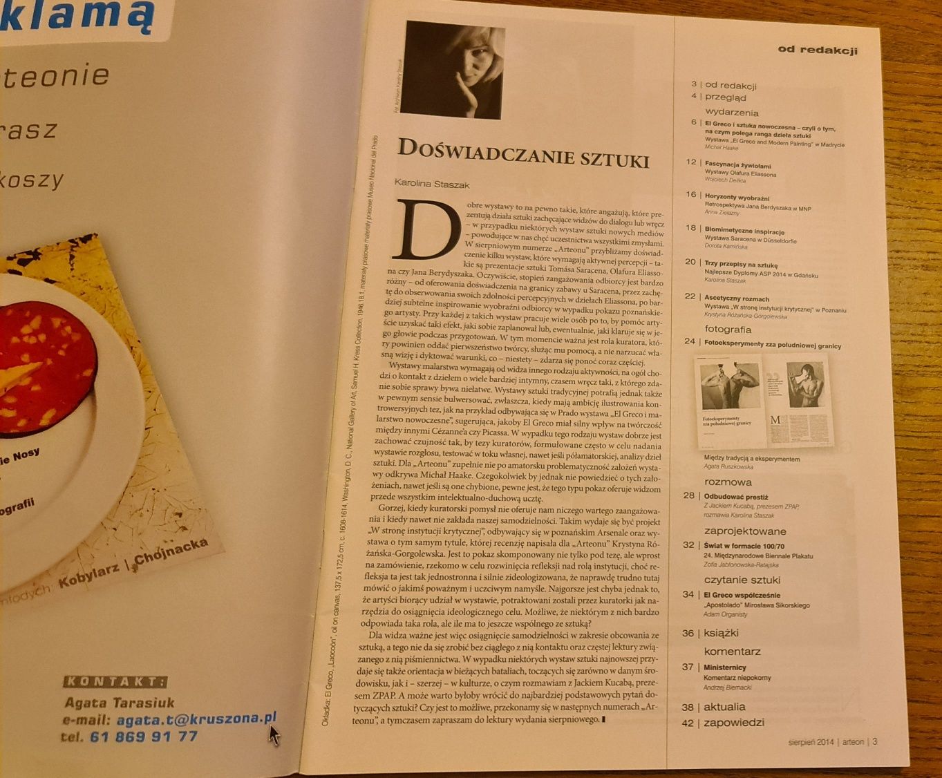 Art eon magazyn o sztuce 7 wydań z 2014 roku